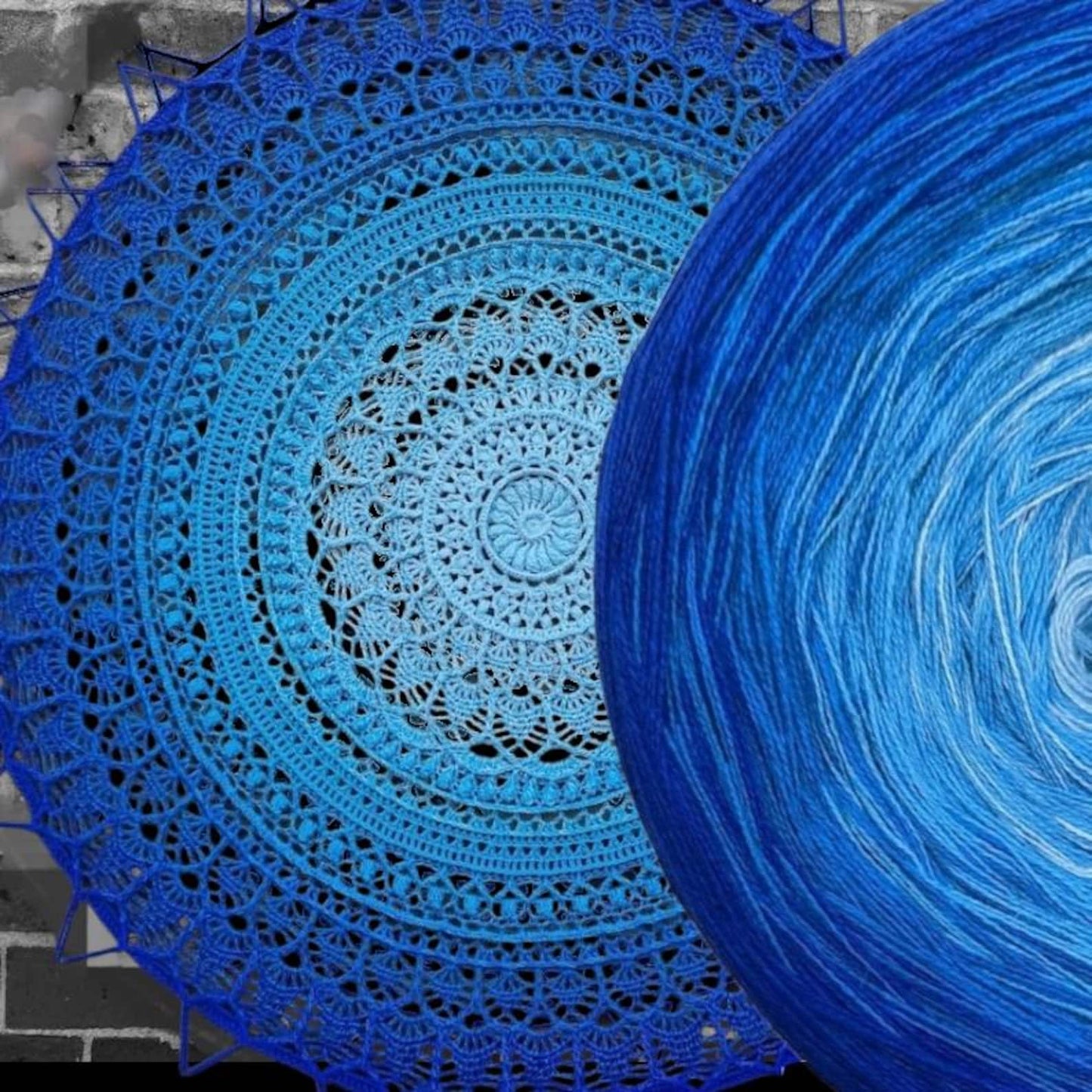 Cotton/Acrylic Ombre Yarn Cake Gradient Cake Yarn. CA 327