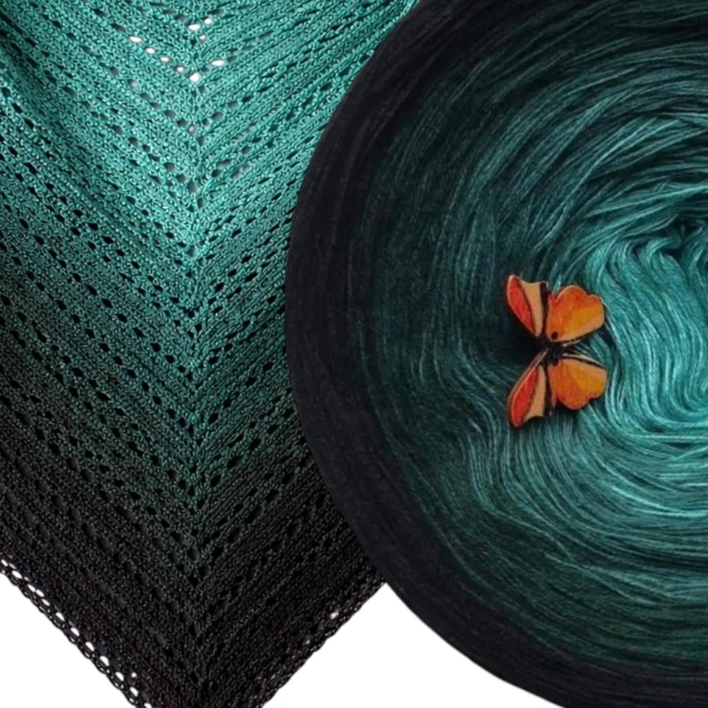 Cotton/Acrylic Ombre Yarn Cake Gradient Cake Yarn. CA 79