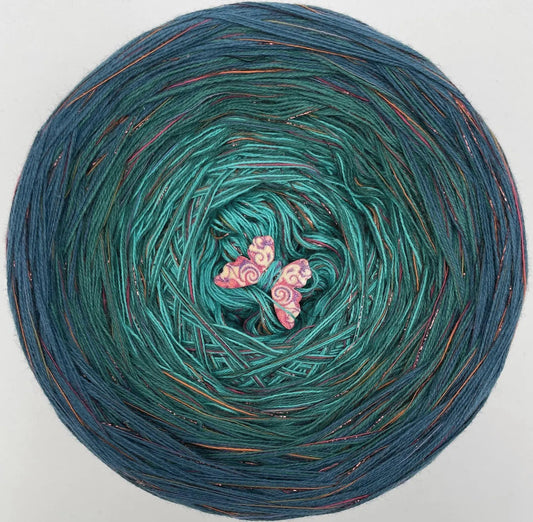 Yarn Cake with Multicolour Strand & Subtle Lurex Sparkle. ML4