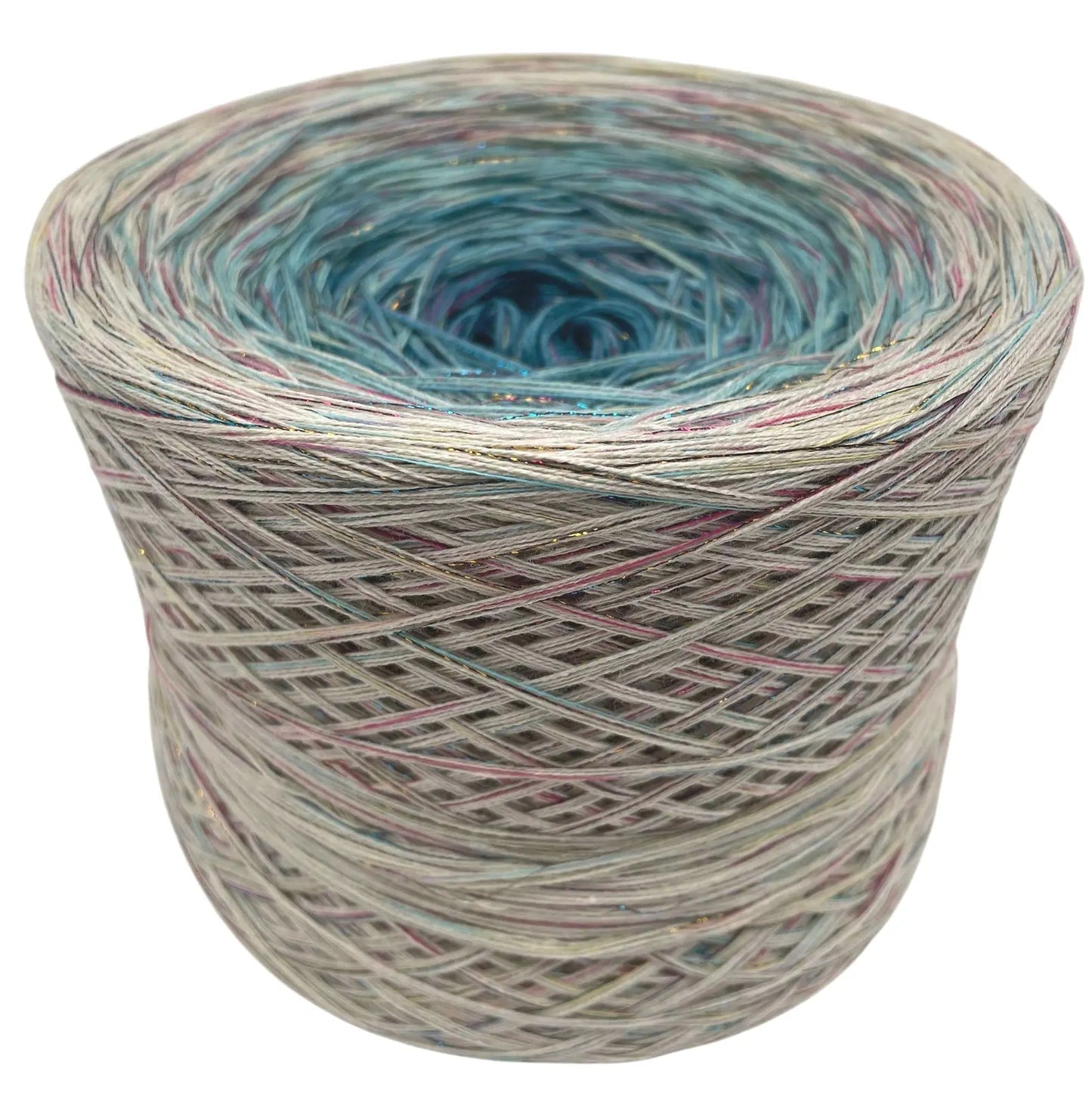 Yarn Cake with Multicolour Strand & Subtle Lurex Sparkle. ML 10