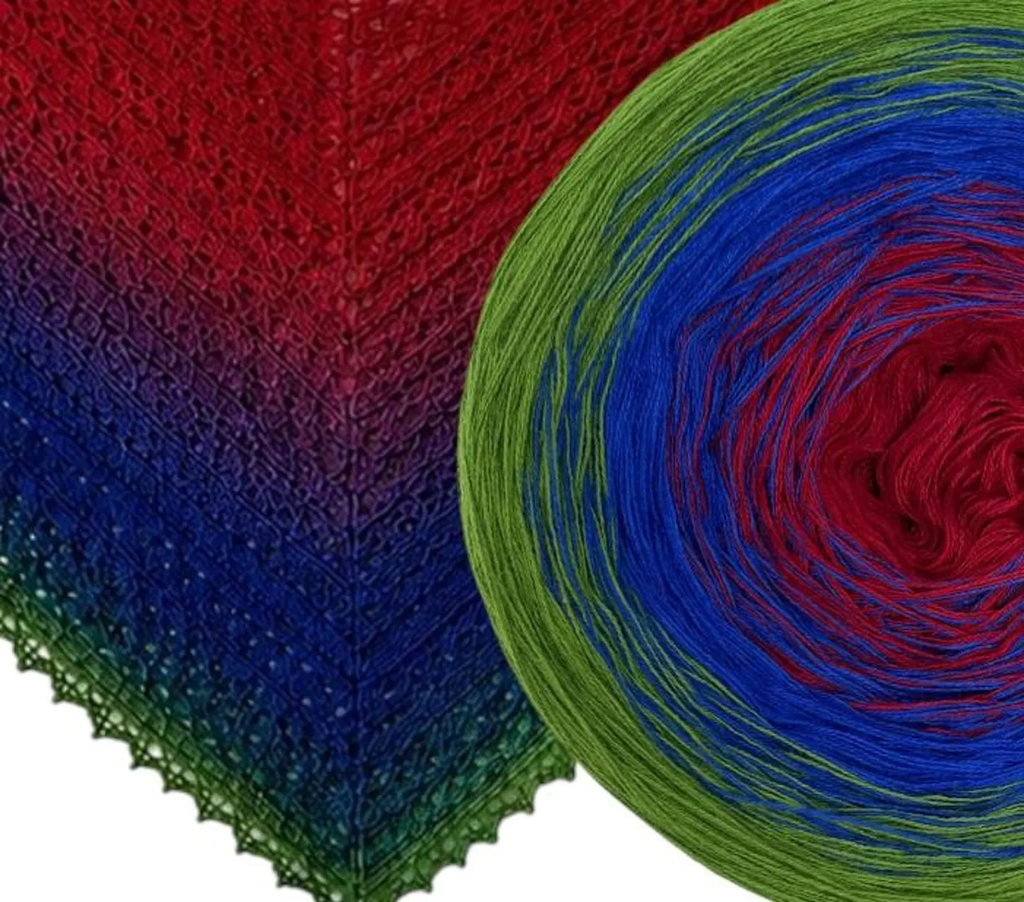 Cotton/Acrylic Ombre Yarn Cake Gradient Cake Yarn. CA 476
