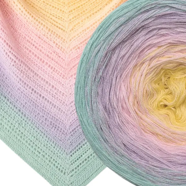 Cotton/Acrylic Ombre Yarn Cake Gradient Cake Yarn. CA 89