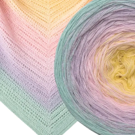Cotton/Acrylic Ombre Yarn Cake Gradient Cake Yarn. CA 89