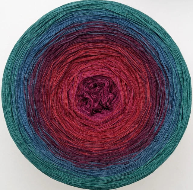 Cotton/Acrylic Ombre Yarn Cake Gradient Cake Yarn. CA 253