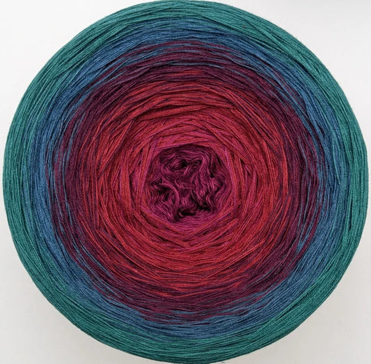 Cotton/Acrylic Ombre Yarn Cake Gradient Cake Yarn. CA 253