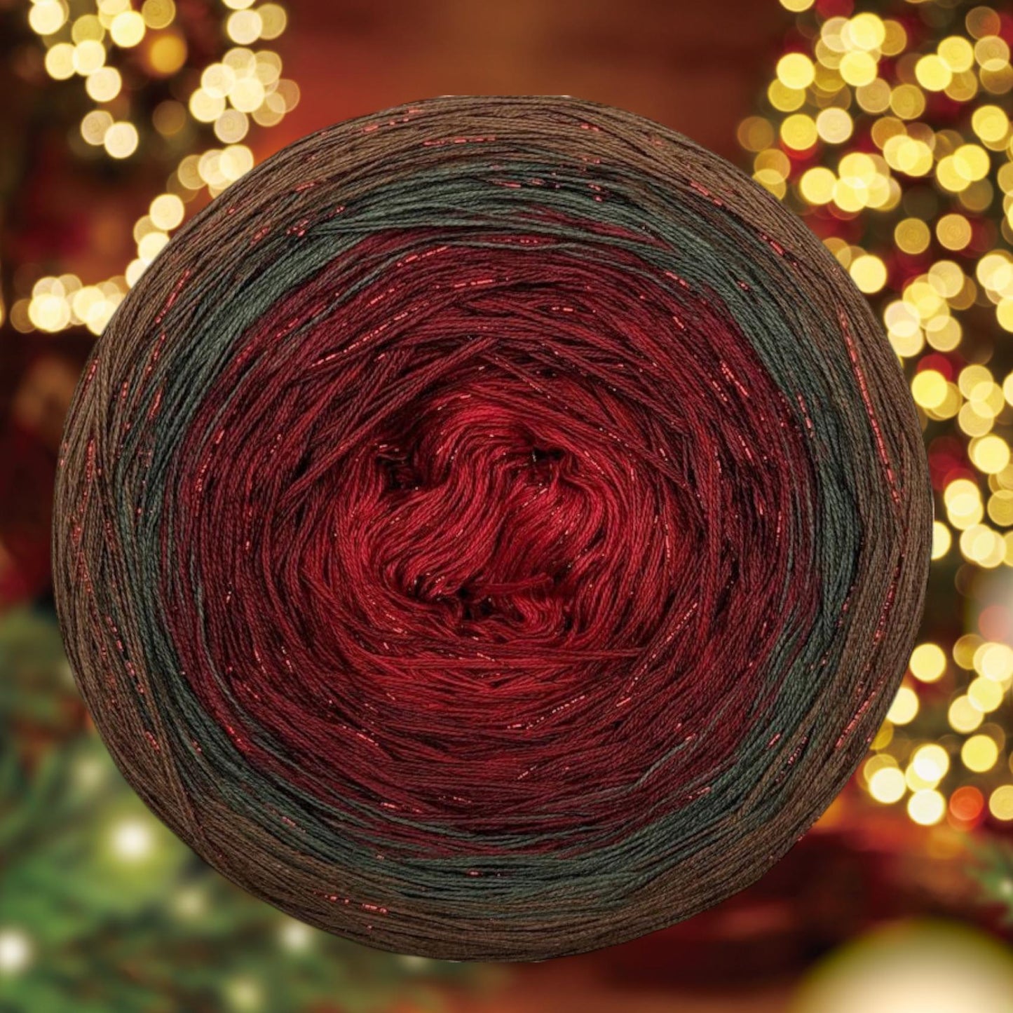 Cotton/Acrylic Ombre Yarn Cake  Gradient Cake Yarn. CA 263A