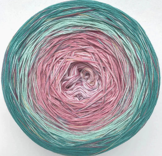 Cotton/Acrylic Ombre Yarn Cake  Gradient Cake Yarn. CA 446A